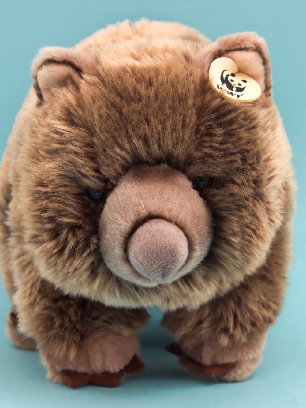 WWF Wombat Plush 11” Brown Stuffed Animal Toy NWT Protect animals